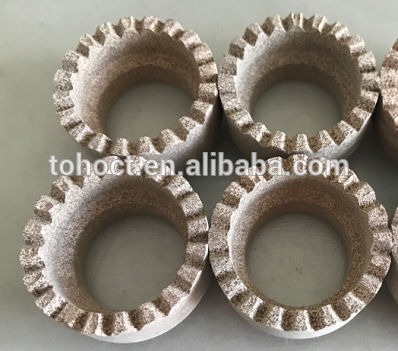 Welding Brown/Yellow/White Cordierite ceramic ferrule for welding stud