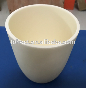 Ceramic crucible for thermal analysis