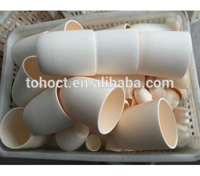 High temperature alumina ceramic crucible